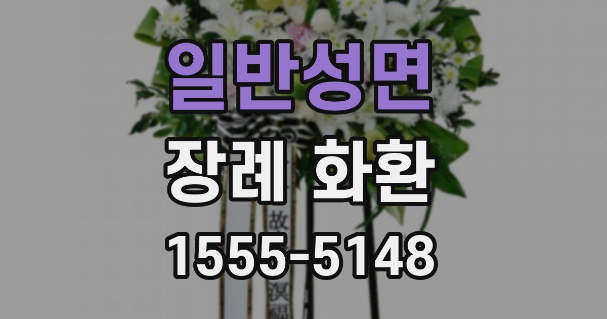 일반성면 장례 화환