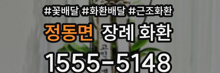정동면 장례 화환