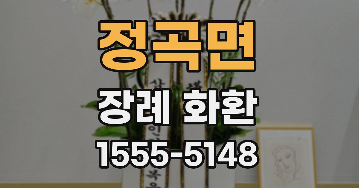 정곡면 장례 화환