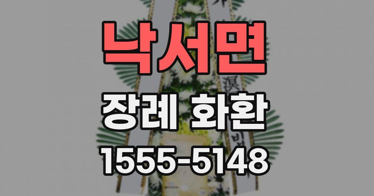 낙서면 장례 화환
