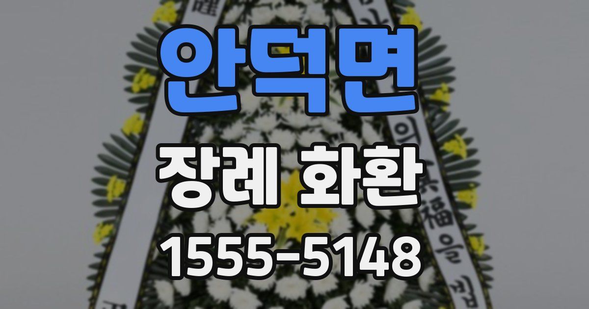 안덕면 장례 화환