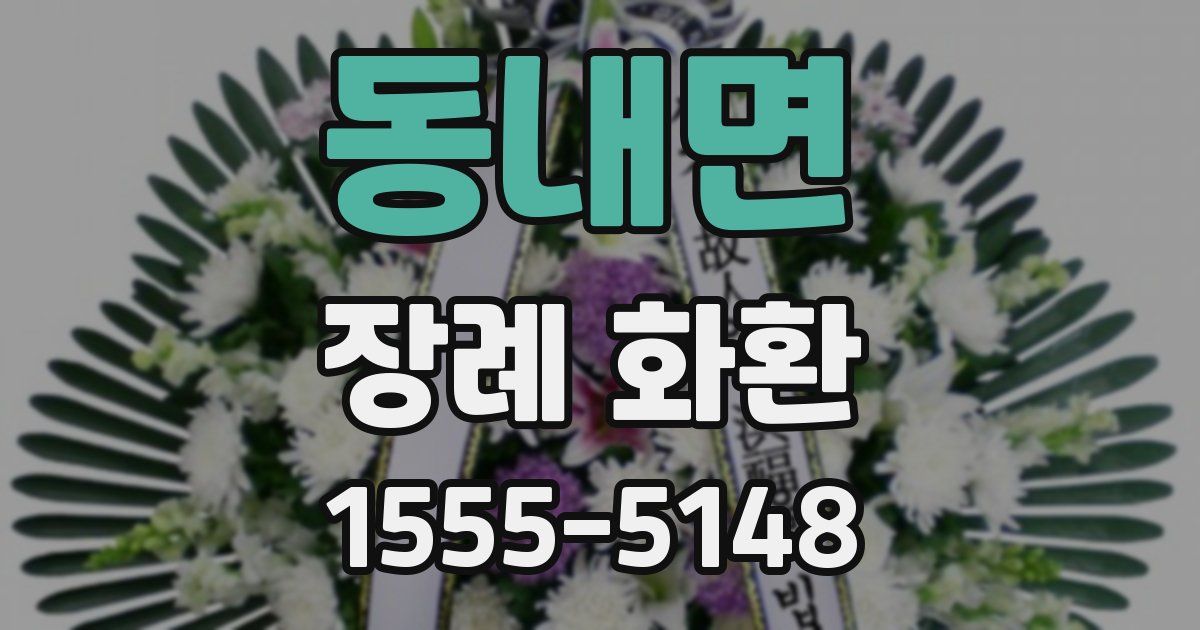 동내면 장례 화환