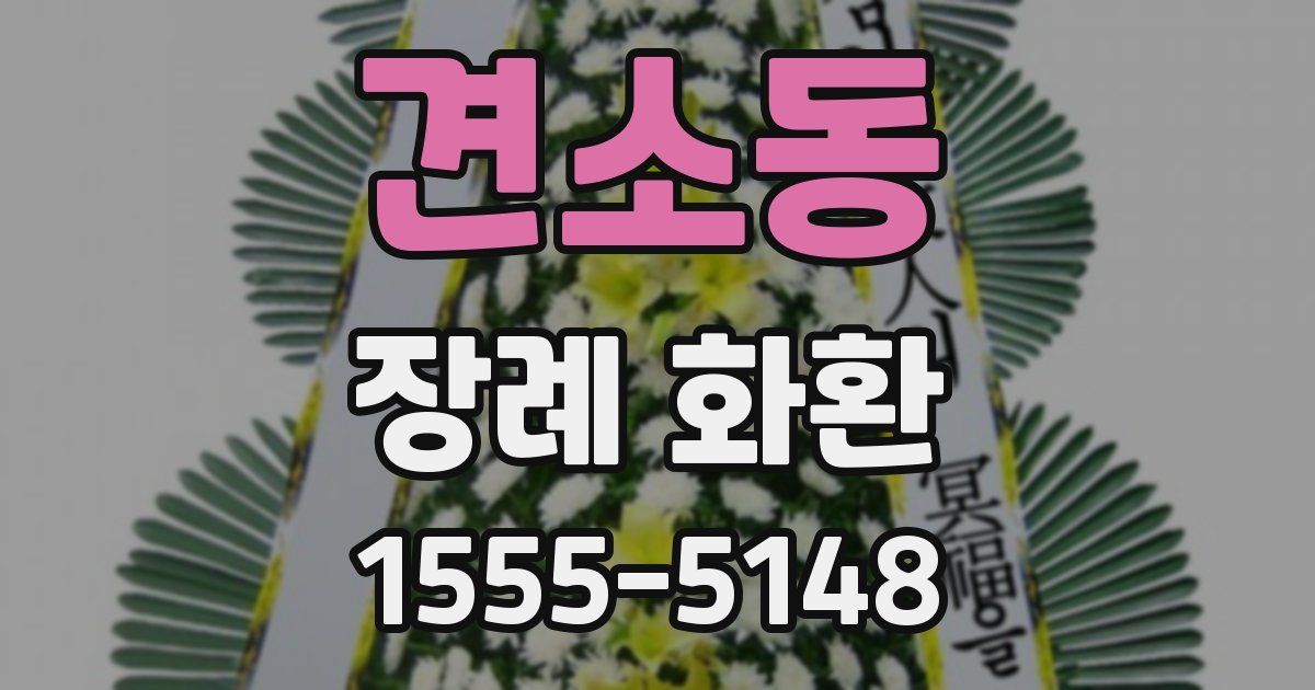 견소동 장례 화환