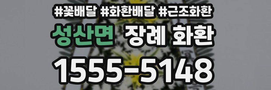 성산면 장례 화환