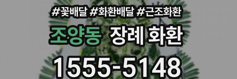 조양동 장례 화환