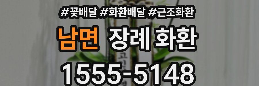 남면 장례 화환