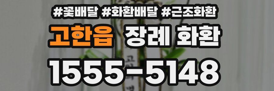고한읍 장례 화환