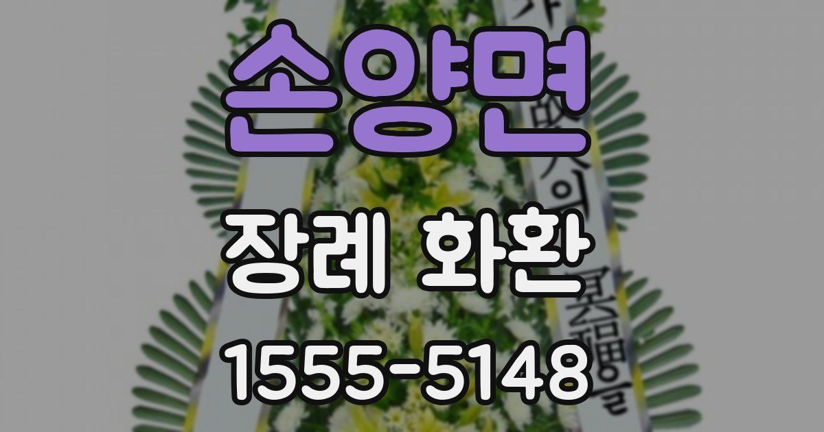 손양면 장례 화환