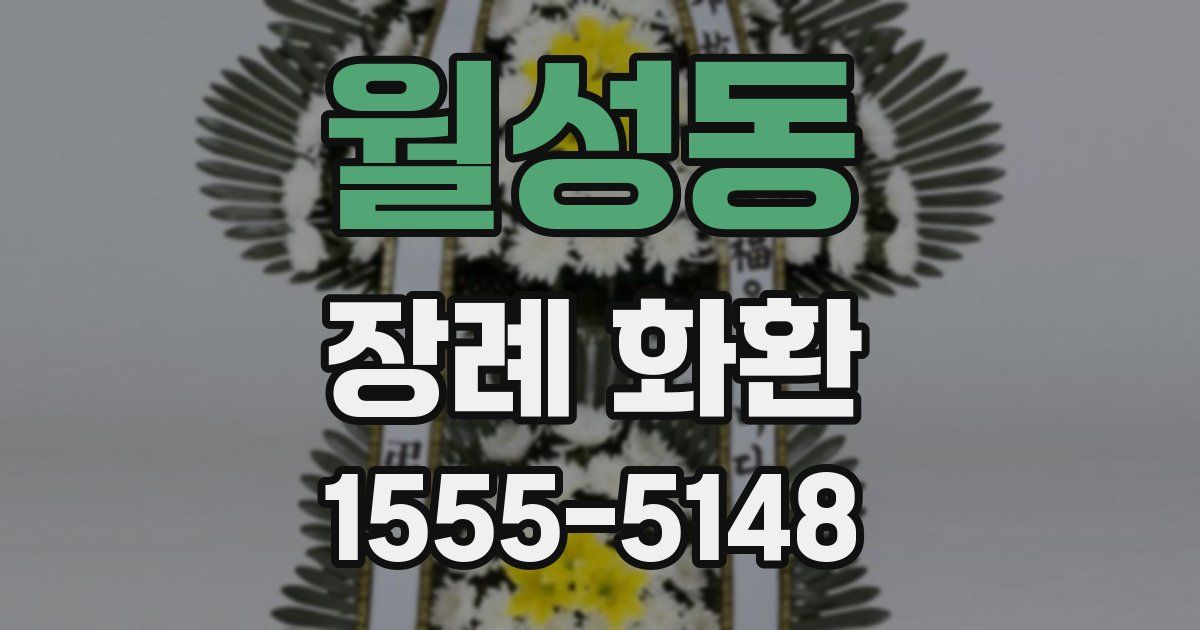 월성동 장례 화환