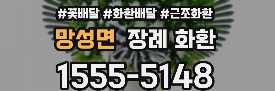 망성면 장례 화환