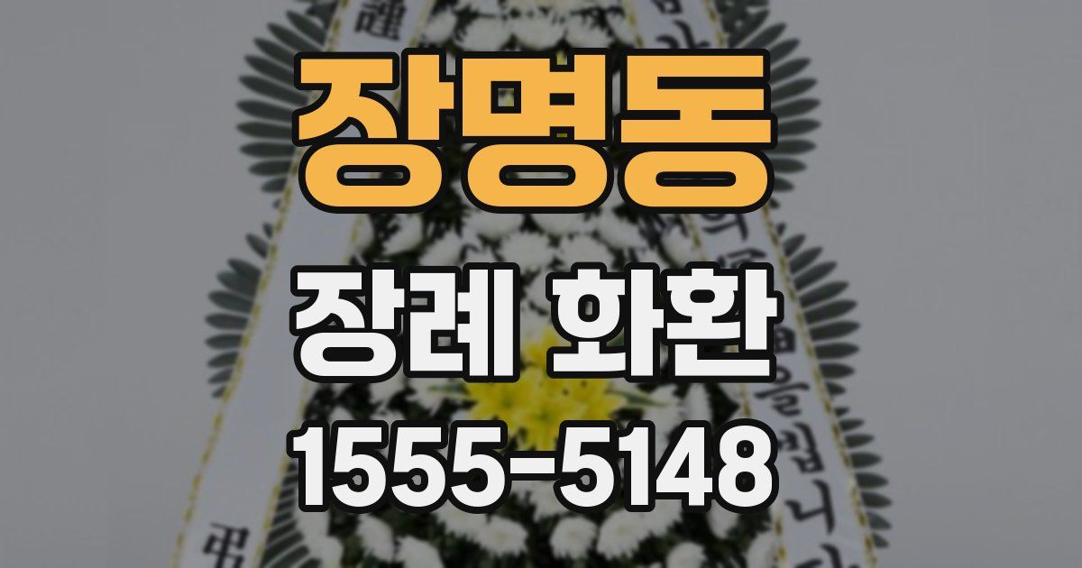 장명동 장례 화환