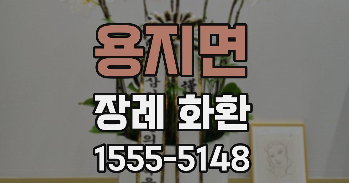 용지면 장례 화환