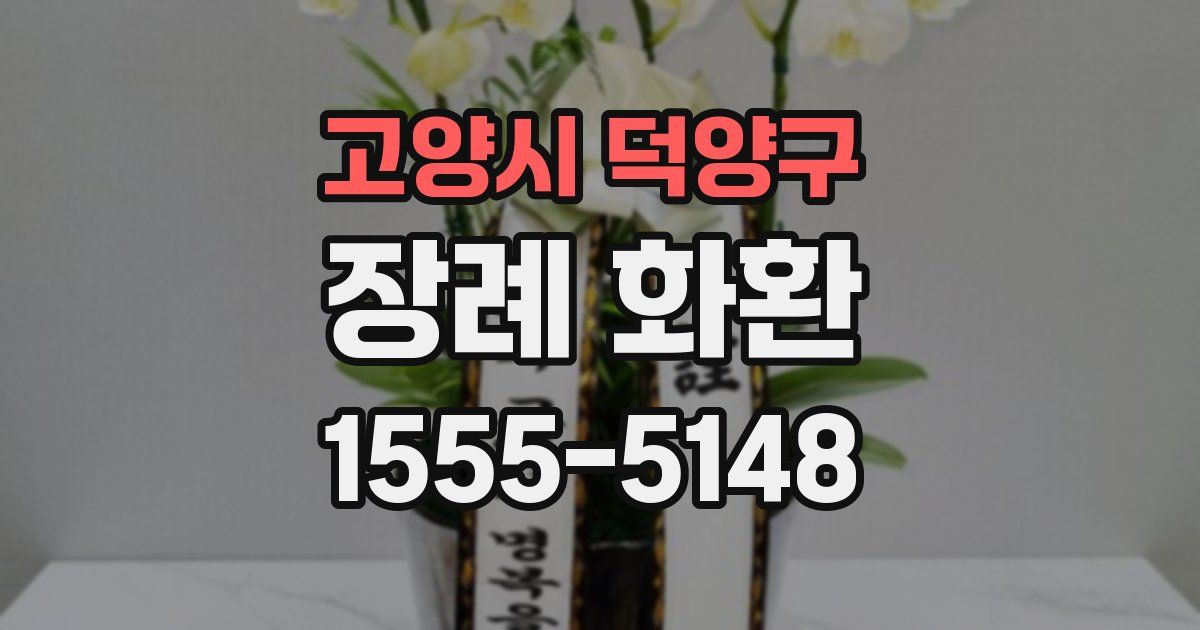 고양시 덕양구 장례 화환