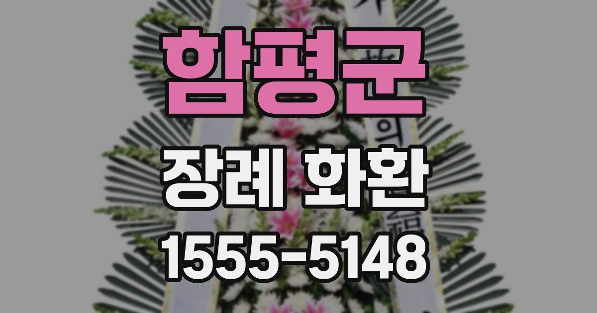 함평군 장례 화환