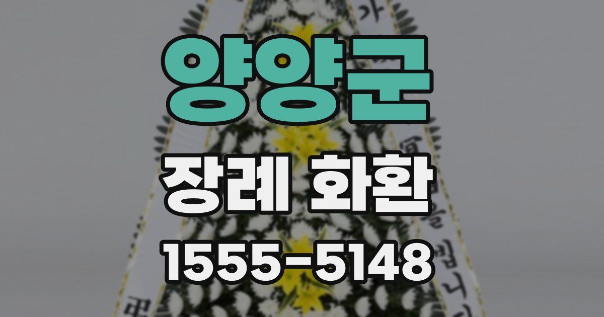 양양군 장례 화환