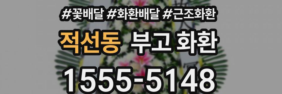 적선동 부고 화환