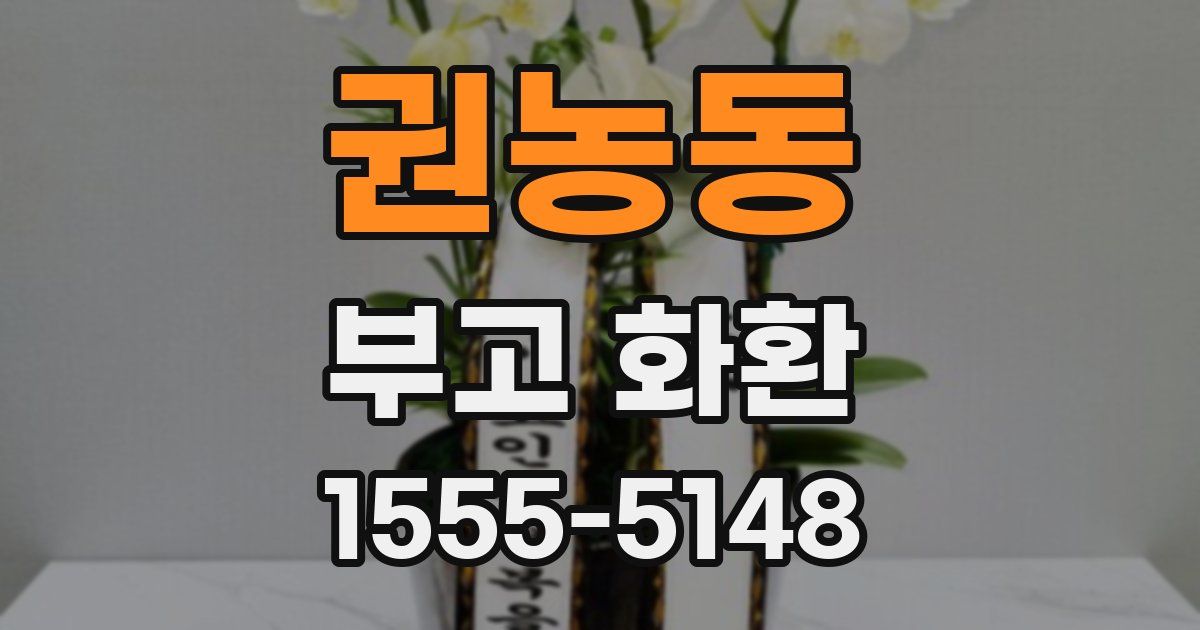 권농동 부고 화환