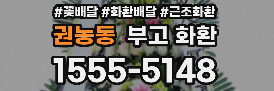 권농동 부고 화환