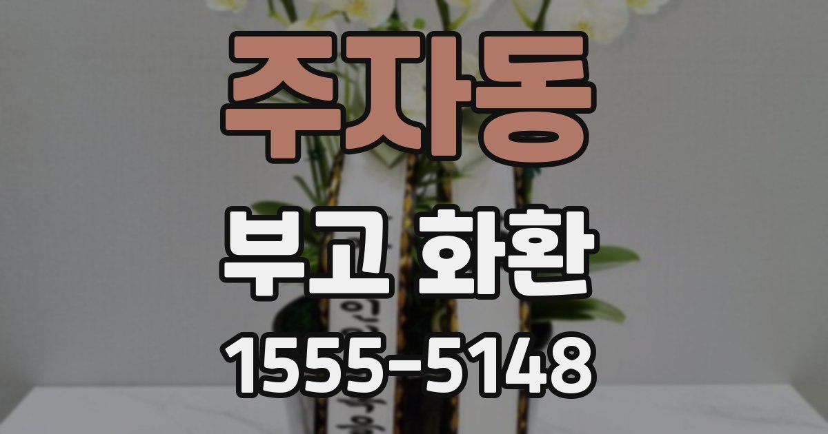 주자동 부고 화환