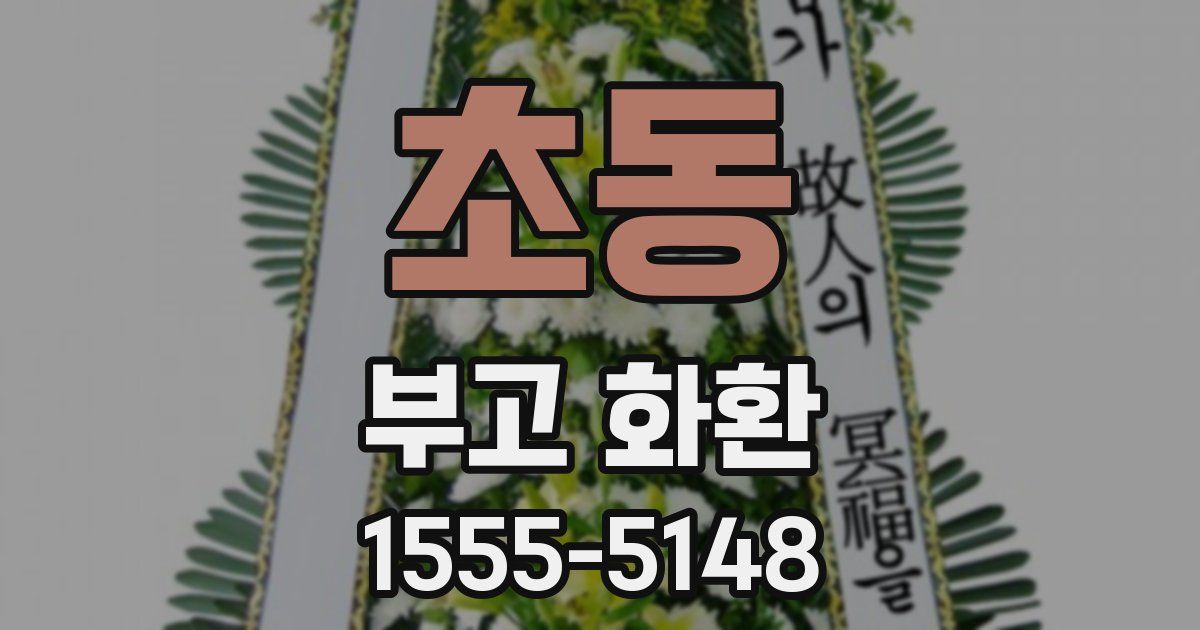 초동 부고 화환