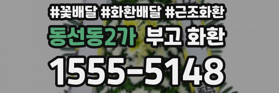 동선동2가 부고 화환