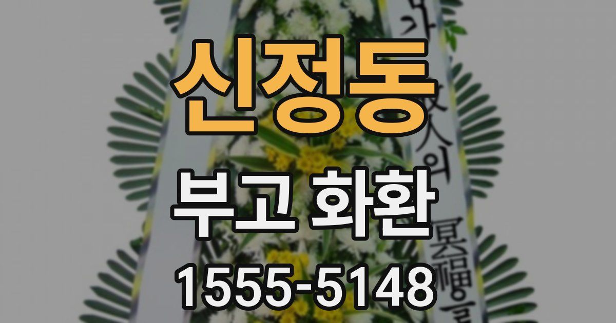 신정동 부고 화환