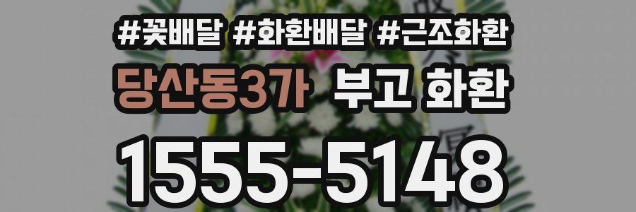 당산동3가 부고 화환