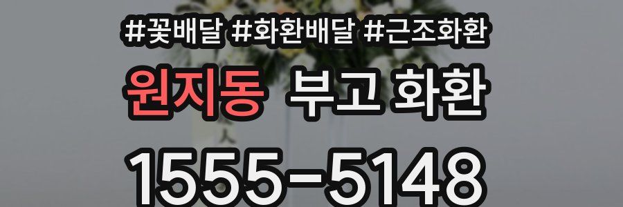 원지동 부고 화환