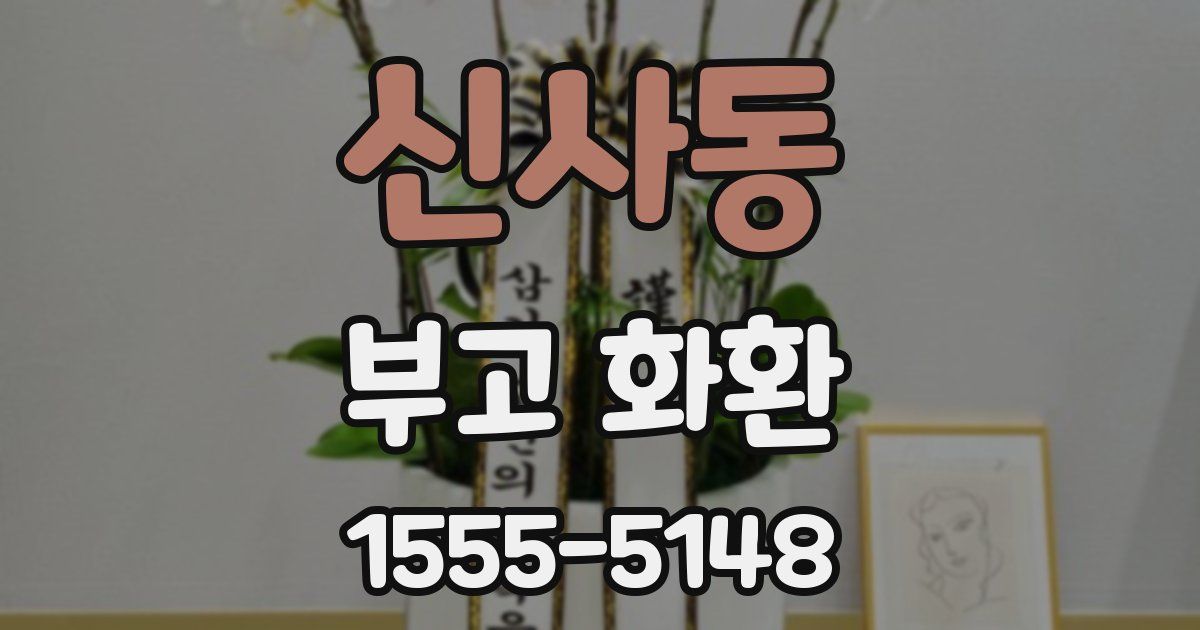 신사동 부고 화환