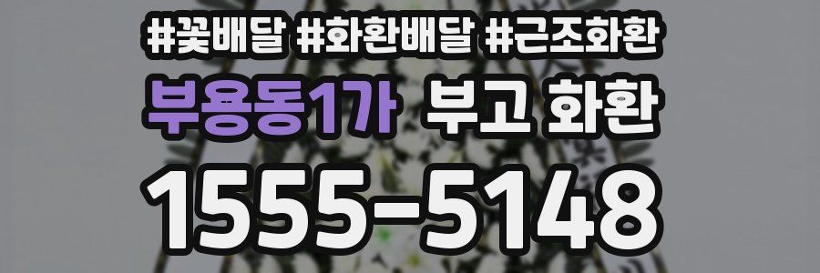 부용동1가 부고 화환