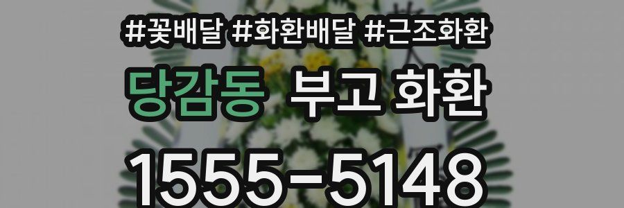 당감동 부고 화환