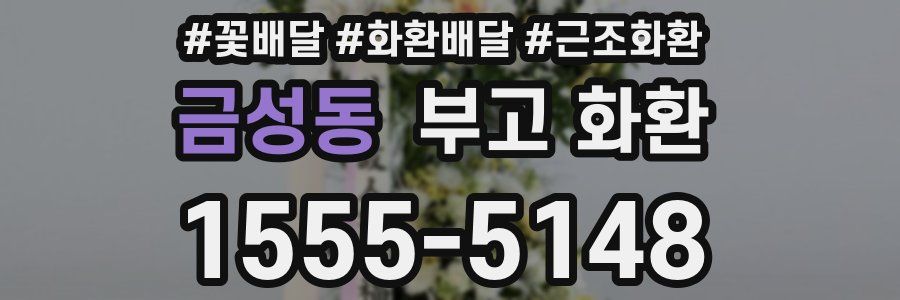 금성동 부고 화환