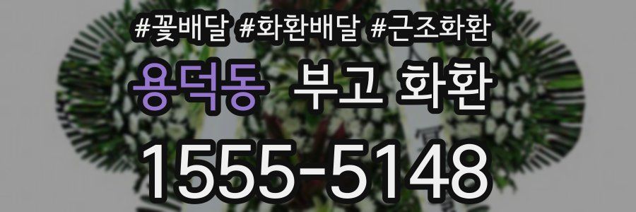 용덕동 부고 화환