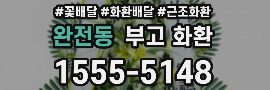 완전동 부고 화환