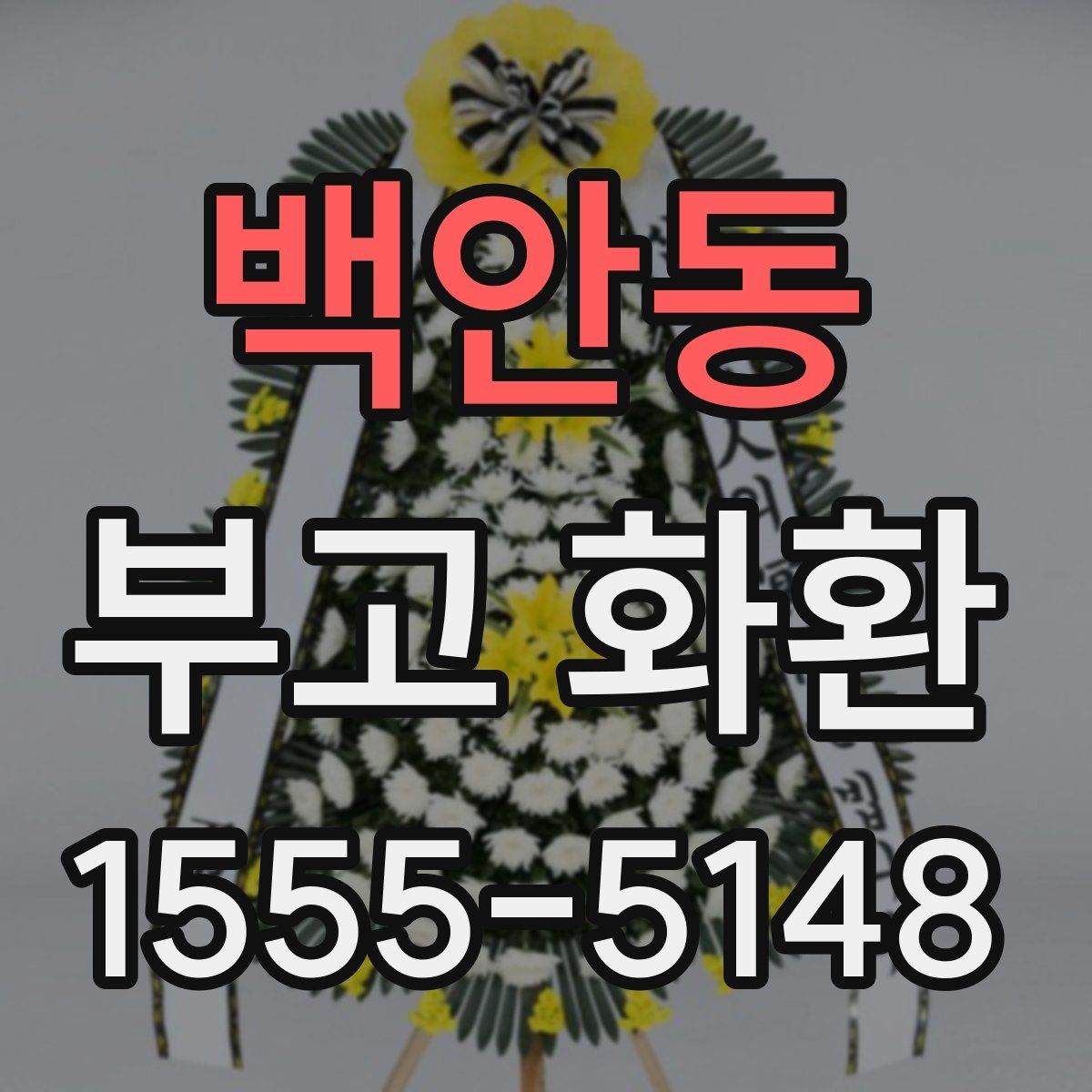 백안동 부고 화환