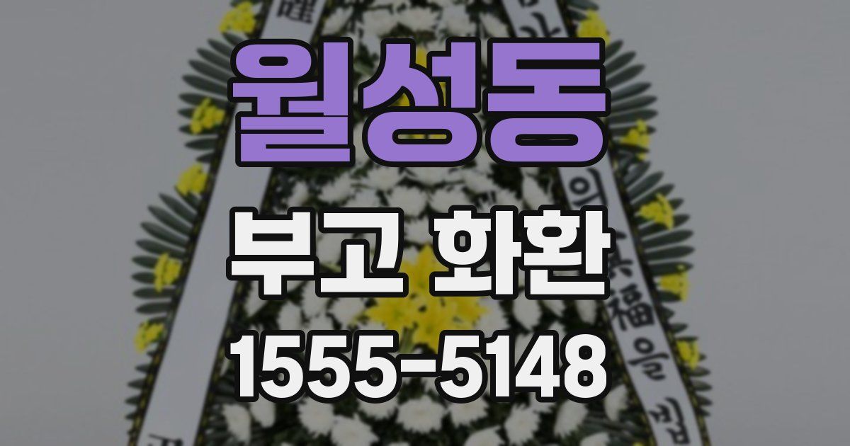 월성동 부고 화환