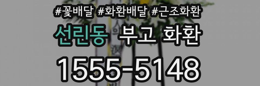 선린동 부고 화환