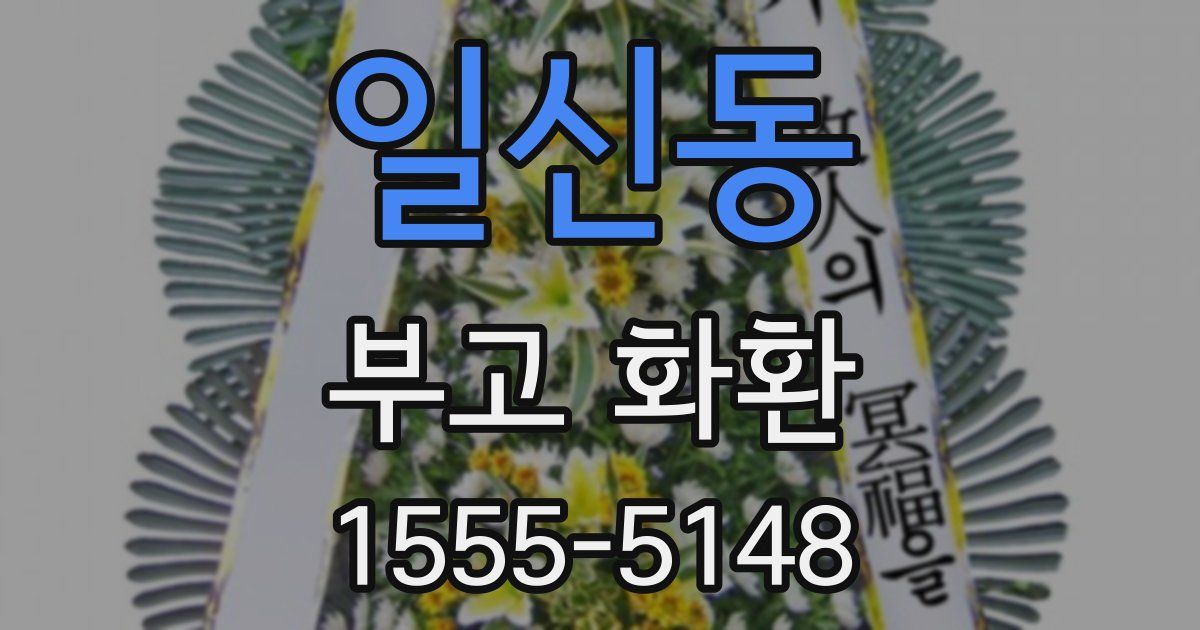일신동 부고 화환