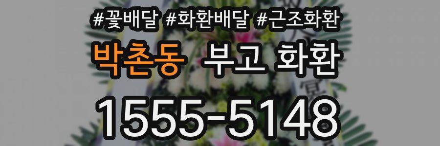 박촌동 부고 화환