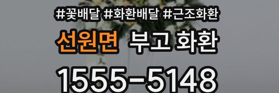 선원면 부고 화환