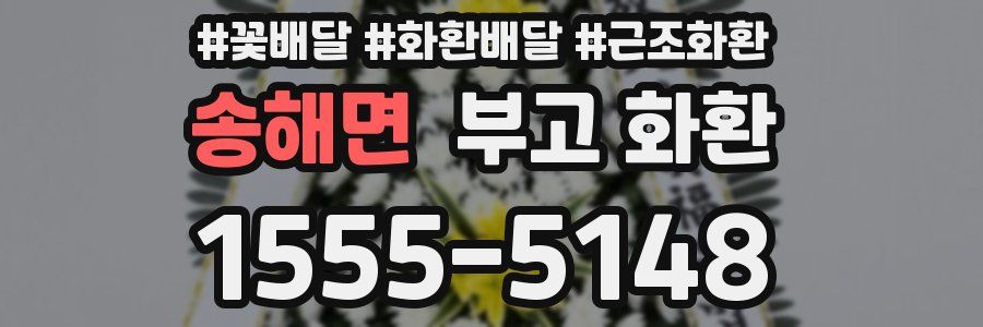 송해면 부고 화환