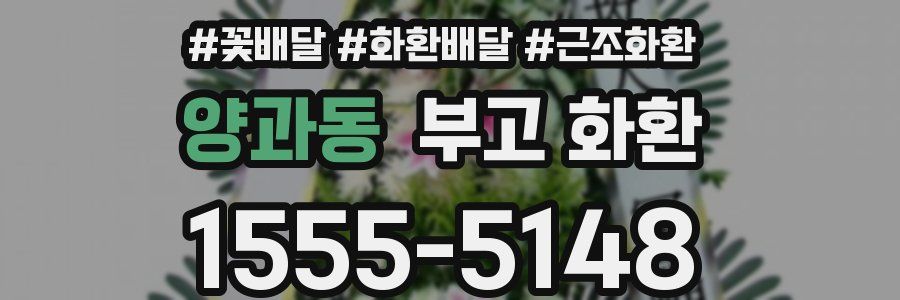 양과동 부고 화환