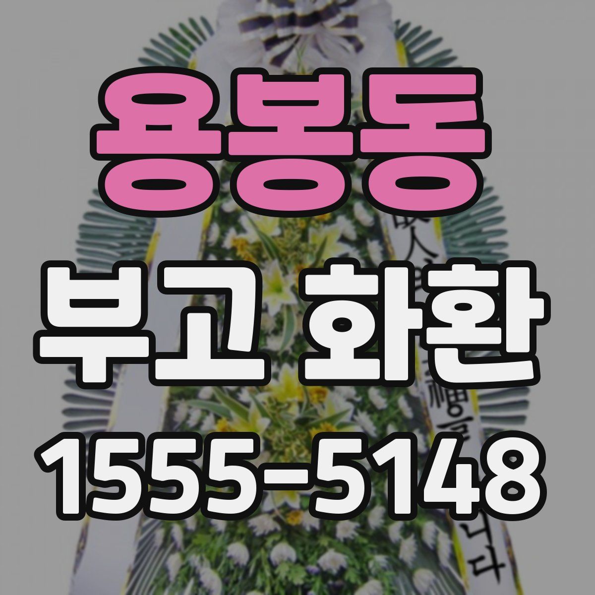 용봉동 부고 화환