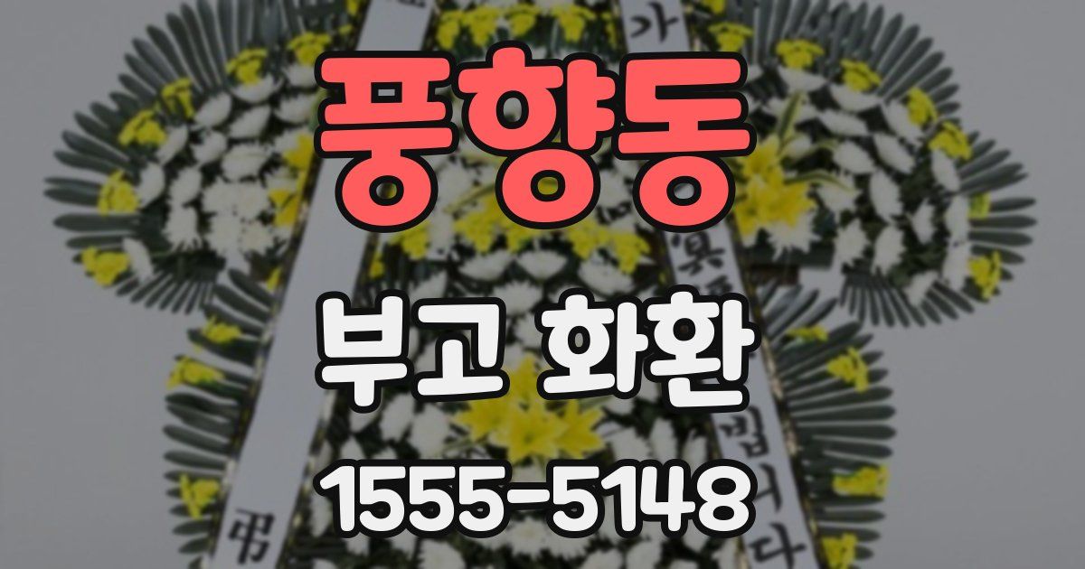 풍향동 부고 화환