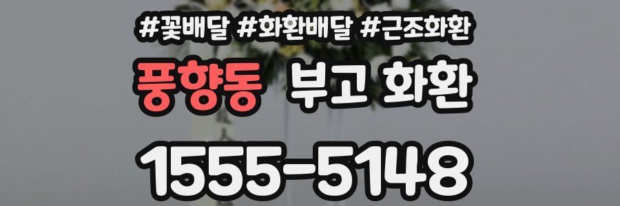 풍향동 부고 화환