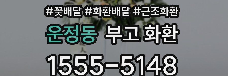운정동 부고 화환