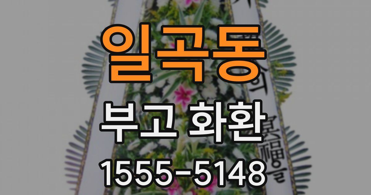 일곡동 부고 화환