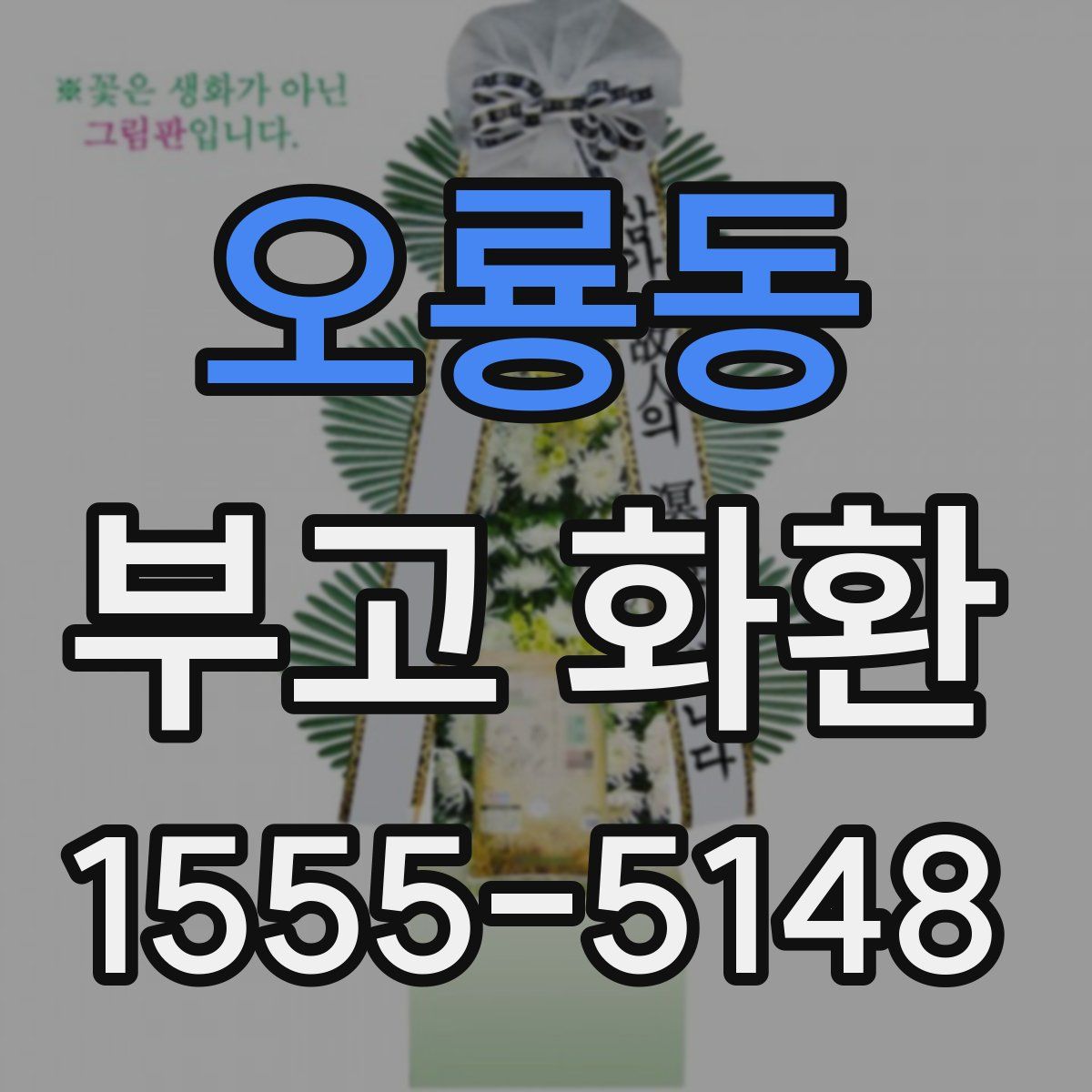 오룡동 부고 화환