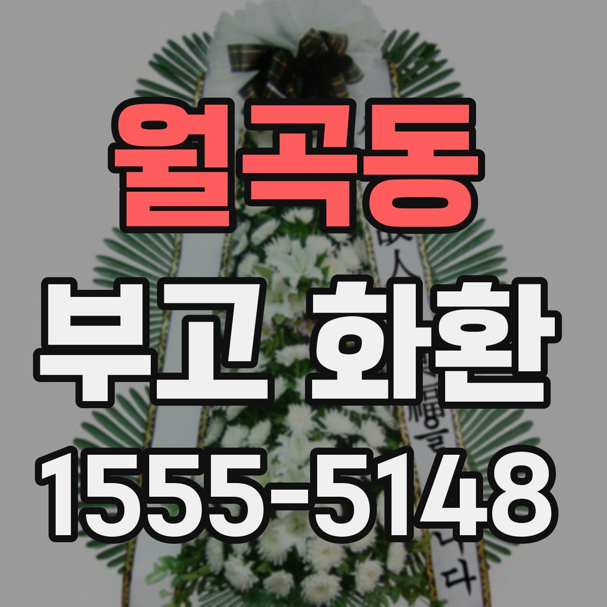 월곡동 부고 화환