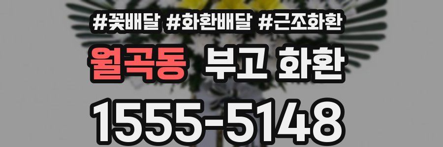 월곡동 부고 화환
